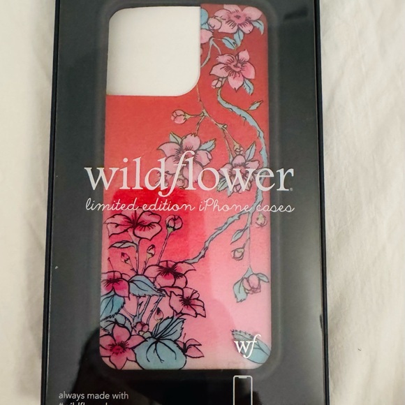NEW! Wildflowers iPhone 16 Pro Max Case Pink and Red Floral - Picture 4 of 5